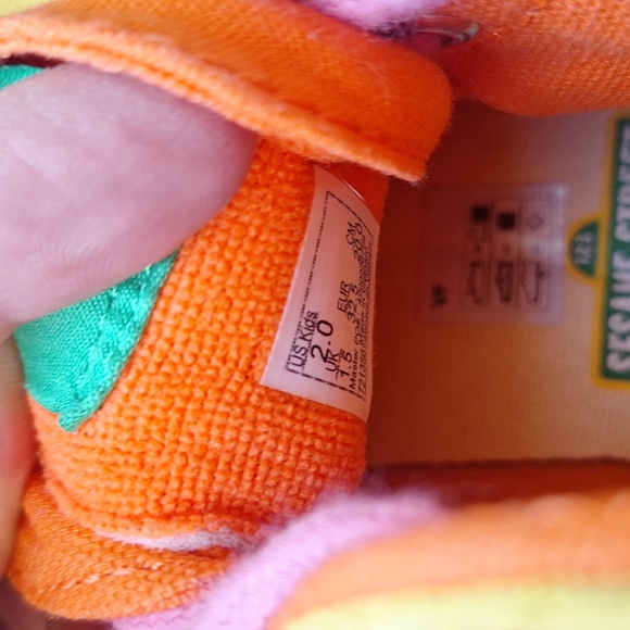 RARE Collab Sesame Street x Vans US Kids Size 2 Sk8-hi Zipper Heel Sneakers - Picture 10 of 10